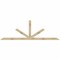 Ekena Millwork Saratoga Rough Sawn Timber Gable Bracket, Douglas Fir, 108"W x 36"H x 4"D x 4"F, 8/12 Pitch GBW108X36X0404SAR00RDF - alternate 1